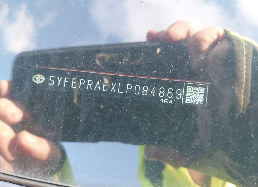 Photo 9 of 2020 Toyota Corolla LE (VIN 5YFEPRAEXLP084869)