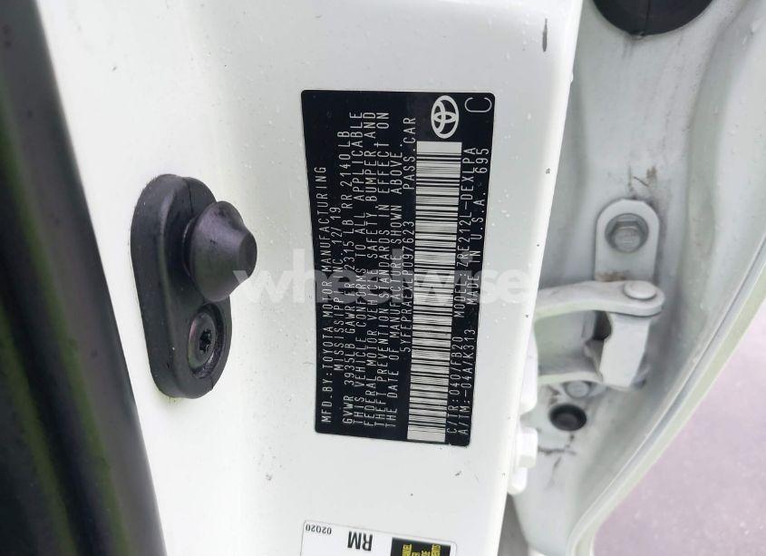 Photo 9 of 2020 Toyota Corolla LE (VIN 5YFEPRAEXLP097623)