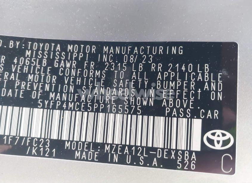 Photo 9 of 2023 Toyota Corolla SE (VIN 5YFP4MCE5PP165575)