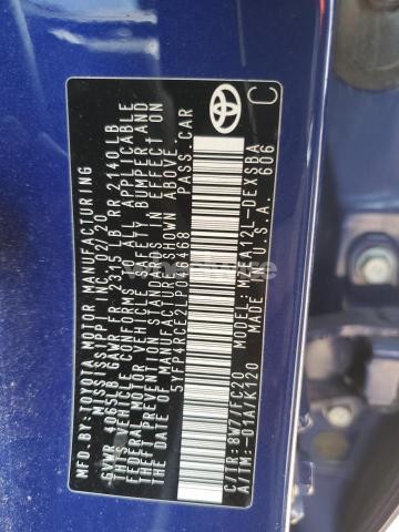 Photo 11 of 2020 TOYOTA COROLLA SE (VIN 5YFP4RCE2LP046468)