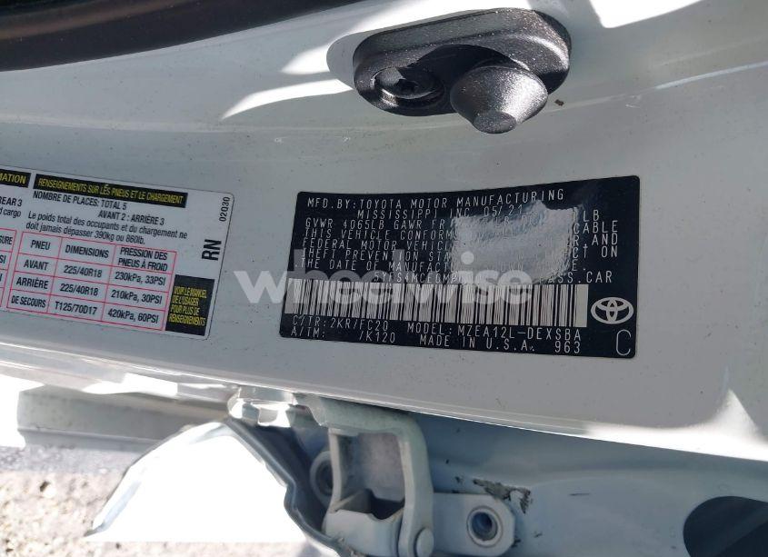 Photo 9 of 2021 Toyota Corolla SE (VIN 5YFS4MCE0MP090497)