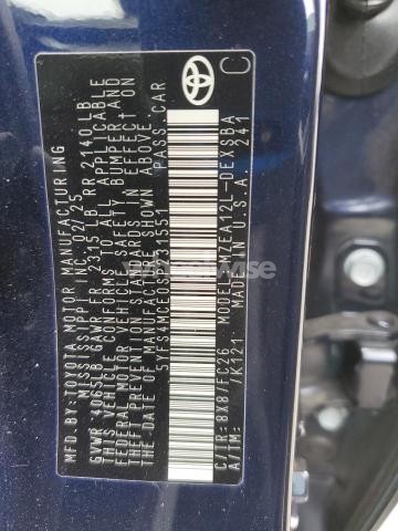 Photo 7 of 2025 TOYOTA COROLLA SE (VIN 5YFS4MCE0SP231551)