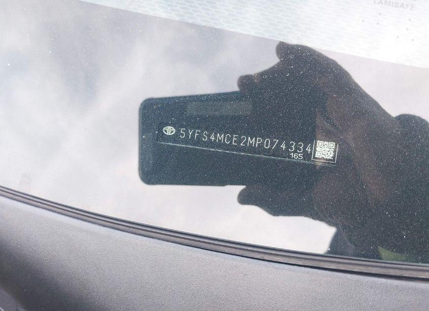 Photo 9 of 2021 Toyota Corolla SE (VIN 5YFS4MCE2MP074334)