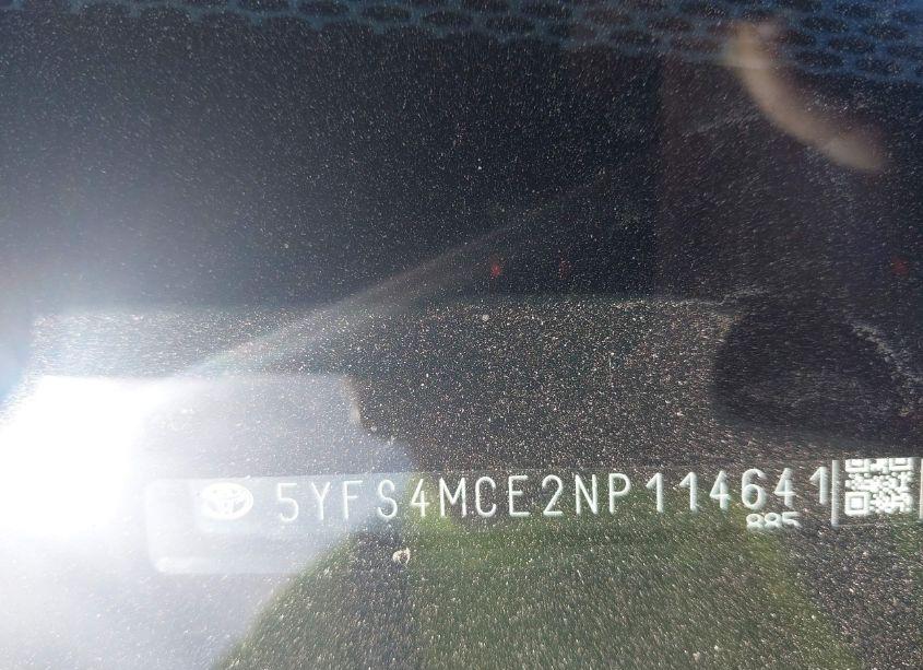 Photo 9 of 2022 Toyota Corolla SE APEX EDITION (VIN 5YFS4MCE2NP114641)