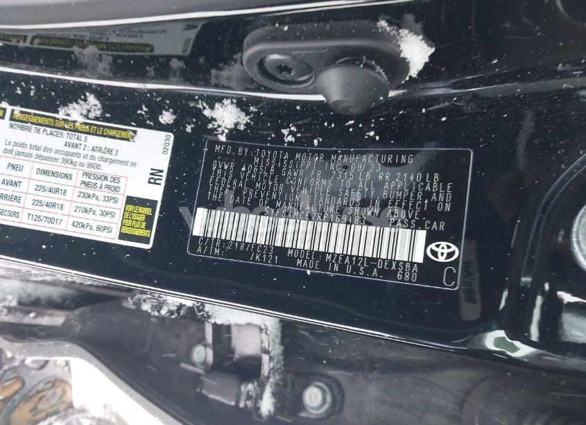 Photo 9 of 2024 Toyota Corolla SE (VIN 5YFS4MCE2RP169483)