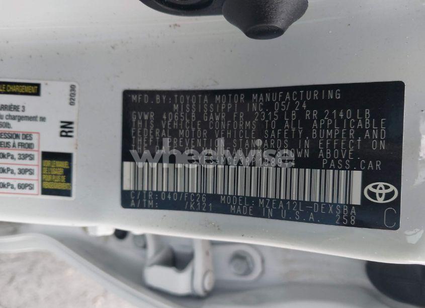 Photo 9 of 2024 Toyota Corolla SE (VIN 5YFS4MCE3RP198944)