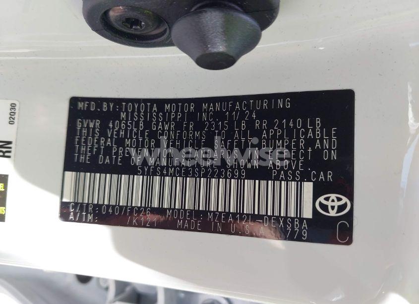 Photo 9 of 2025 Toyota Corolla SE (VIN 5YFS4MCE3SP223699)