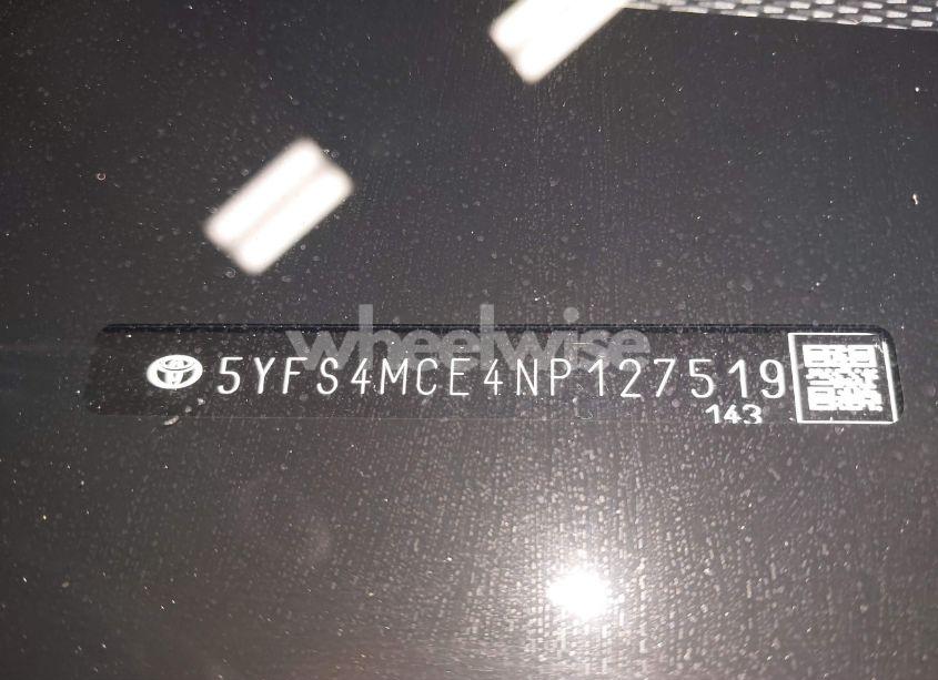 Photo 19 of 2022 Toyota Corolla SE (VIN 5YFS4MCE4NP127519)