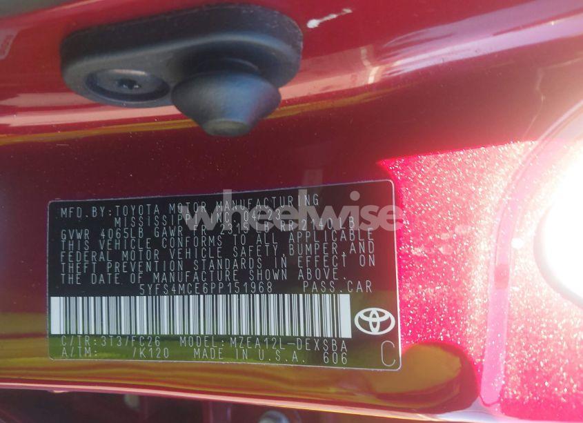 Photo 9 of 2023 Toyota Corolla SE (VIN 5YFS4MCE6PP151968)