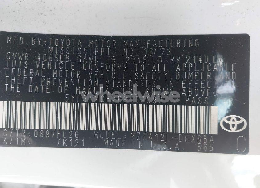 Photo 9 of 2023 Toyota Corolla SE (VIN 5YFS4MCE7PP157097)