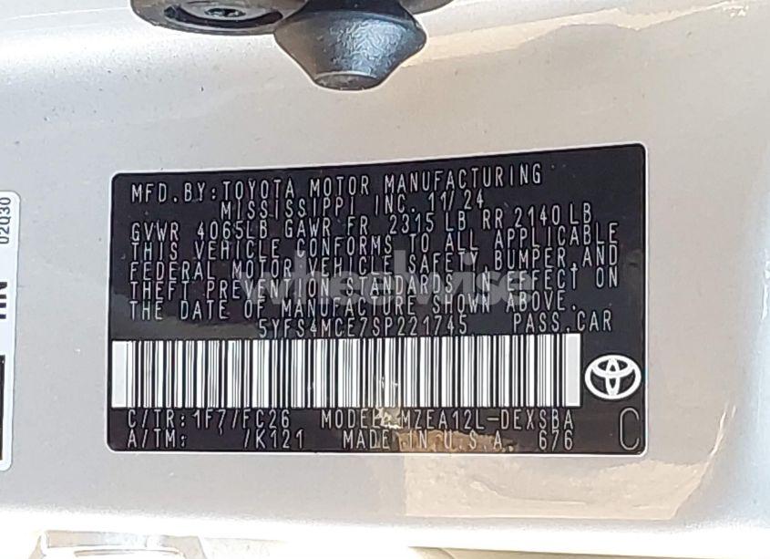 Photo 9 of 2025 Toyota Corolla SE (VIN 5YFS4MCE7SP221745)