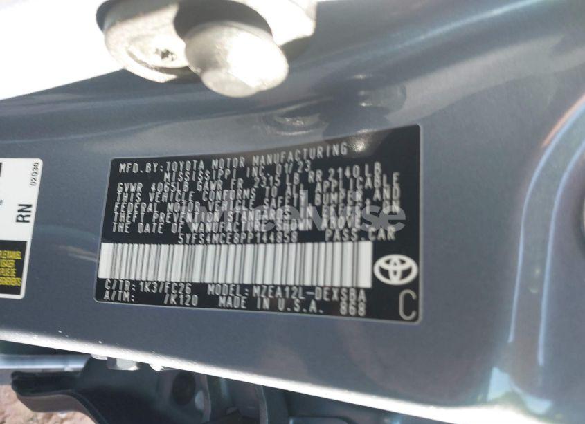 Photo 9 of 2023 Toyota Corolla SE (VIN 5YFS4MCE8PP144858)