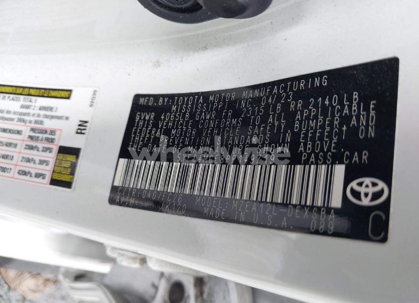 Photo 9 of 2023 Toyota Corolla SE (VIN 5YFS4MCE8PP149719)