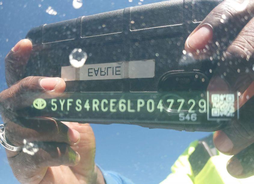 Photo 9 of 2020 Toyota Corolla SE (VIN 5YFS4RCE6LP047729)