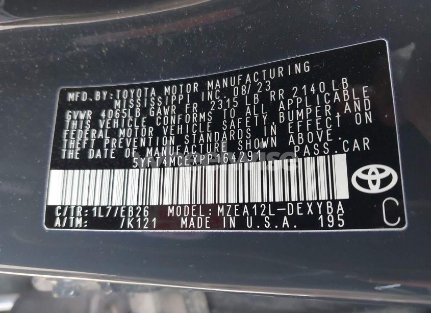 Photo 9 of 2023 Toyota Corolla XSE (VIN 5YFT4MCEXPP164291)