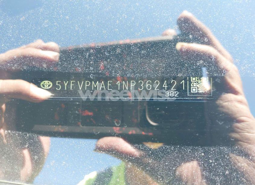 Photo 9 of 2022 Toyota Corolla LE (VIN 5YFVPMAE1NP362421)