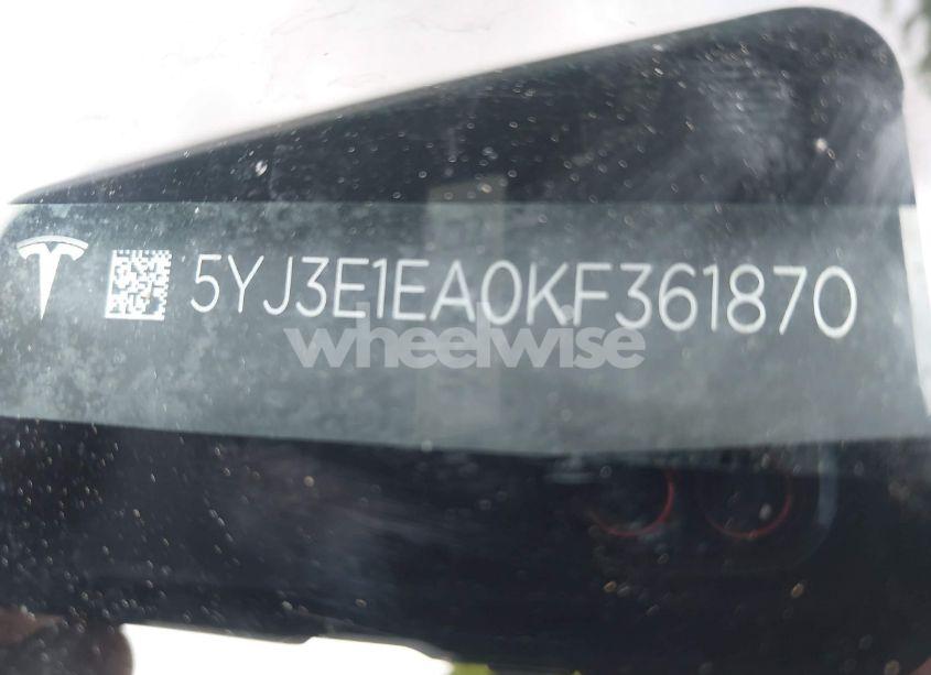 Photo 9 of 2019 Tesla Model 3 LONG RANGE/MID RANGE/STANDARD RANGE/STANDARD RANGE PLUS (VIN 5YJ3E1EA0KF361870)