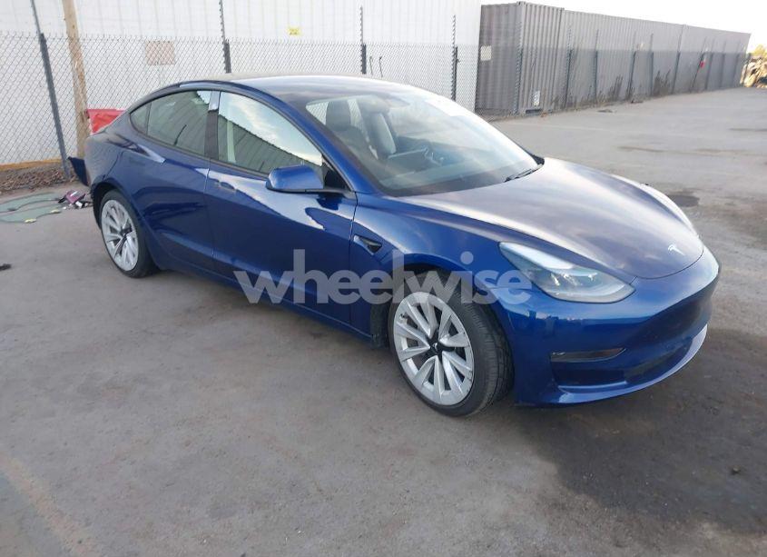 2021 Tesla Model 3 STANDARD RANGE PLUS REAR-WHEEL DRIVE (VIN 5YJ3E1EA0MF073883) main photo