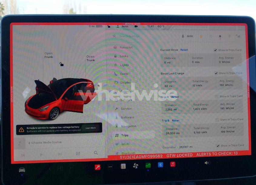 Photo 19 of 2021 Tesla Model 3 STANDARD RANGE PLUS REAR-WHEEL DRIVE (VIN 5YJ3E1EA0MF099562)
