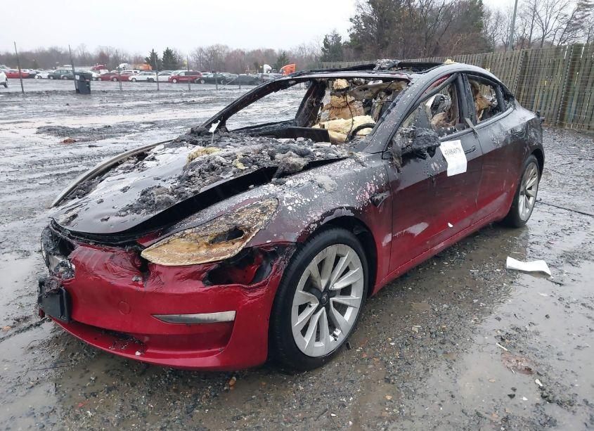 Photo 2 of 2021 Tesla Model 3 STANDARD RANGE PLUS REAR-WHEEL DRIVE (VIN 5YJ3E1EA0MF987213)