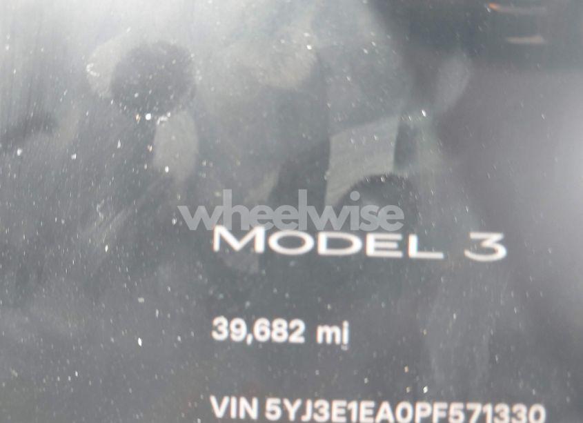 Photo 15 of 2023 Tesla Model 3 REAR-WHEEL DRIVE (VIN 5YJ3E1EA0PF571330)