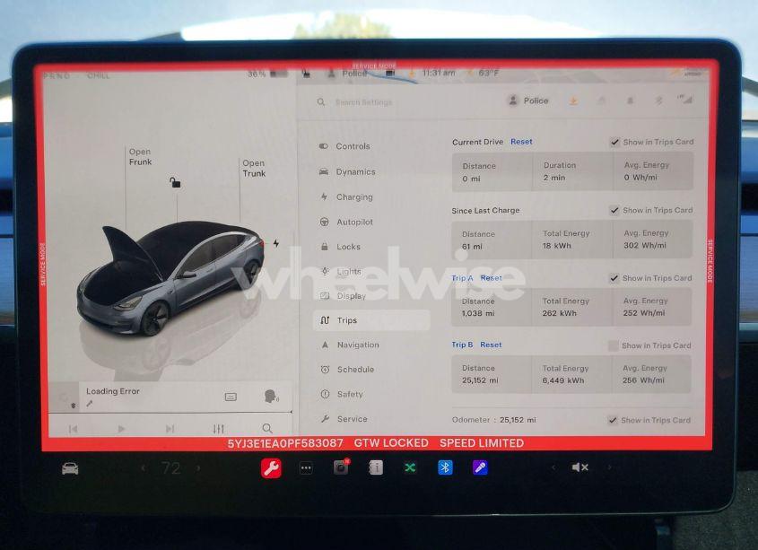 Photo 7 of 2023 Tesla Model 3 REAR-WHEEL DRIVE (VIN 5YJ3E1EA0PF583087)