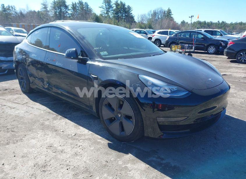2021 Tesla Model 3 STANDARD RANGE PLUS REAR-WHEEL DRIVE (VIN 5YJ3E1EA1MF851155) main photo