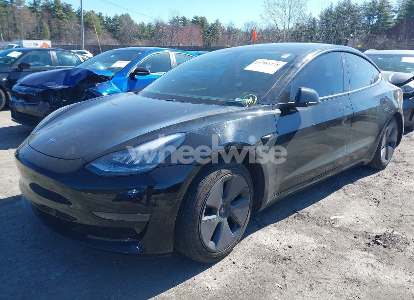 Photo 2 of 2021 Tesla Model 3 STANDARD RANGE PLUS REAR-WHEEL DRIVE (VIN 5YJ3E1EA1MF851155)