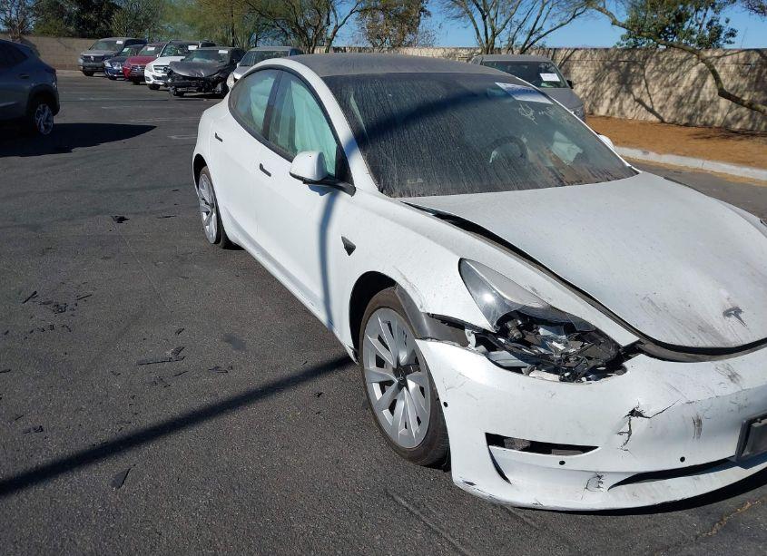 2022 Tesla Model 3 REAR-WHEEL DRIVE (VIN 5YJ3E1EA1NF144123) main photo