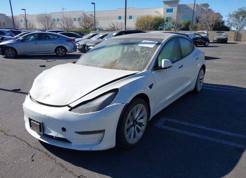 Photo 2 of 2022 Tesla Model 3 REAR-WHEEL DRIVE (VIN 5YJ3E1EA1NF144123)