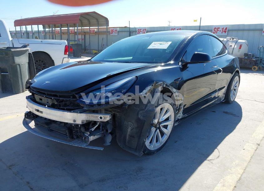 Photo 2 of 2022 Tesla Model 3 REAR-WHEEL DRIVE (VIN 5YJ3E1EA1NF188638)