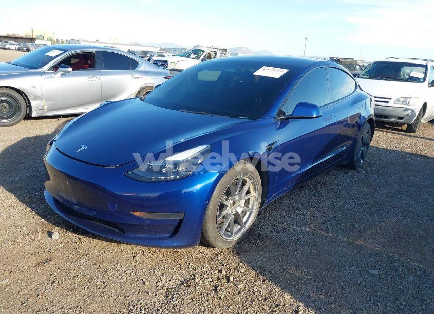 Photo 2 of 2022 Tesla Model 3 REAR-WHEEL DRIVE (VIN 5YJ3E1EA1NF188994)
