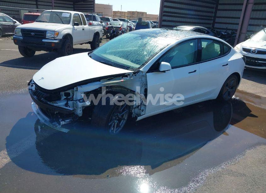 Photo 2 of 2022 Tesla Model 3 REAR-WHEEL DRIVE (VIN 5YJ3E1EA1NF241533)
