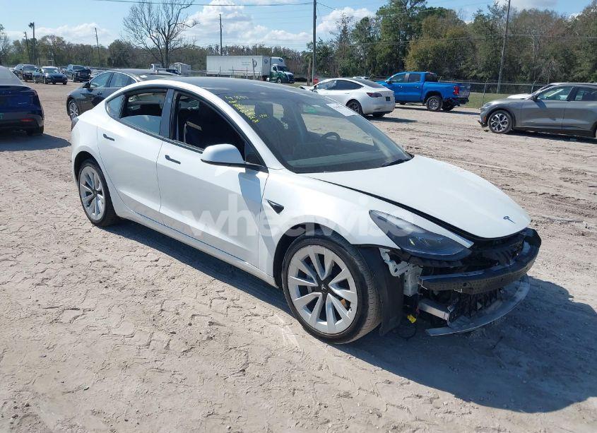 2022 Tesla Model 3 REAR-WHEEL DRIVE (VIN 5YJ3E1EA1NF326839) main photo