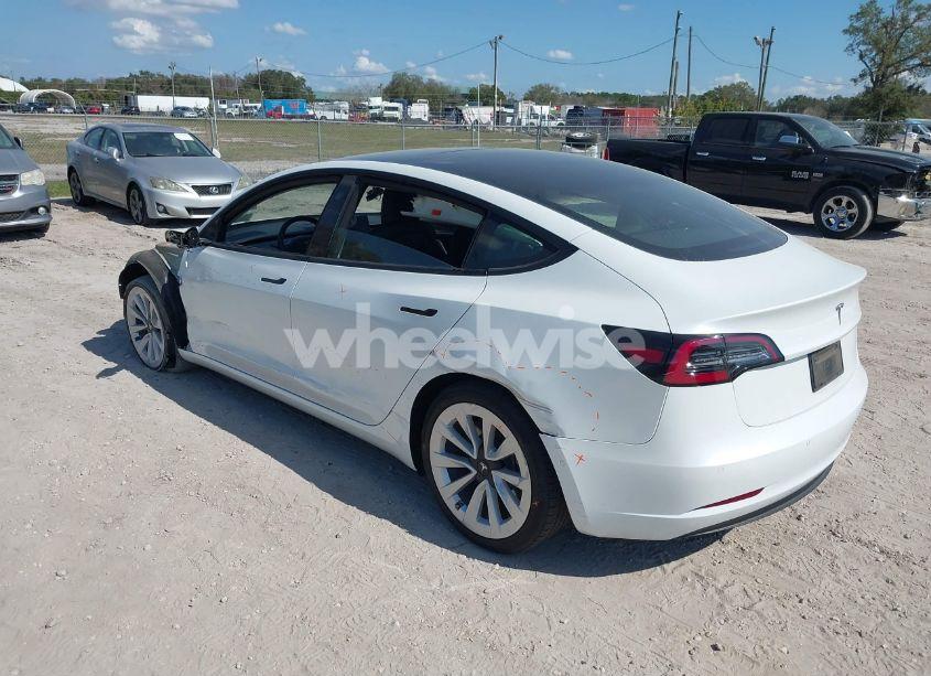 Photo 3 of 2022 Tesla Model 3 REAR-WHEEL DRIVE (VIN 5YJ3E1EA1NF326839)
