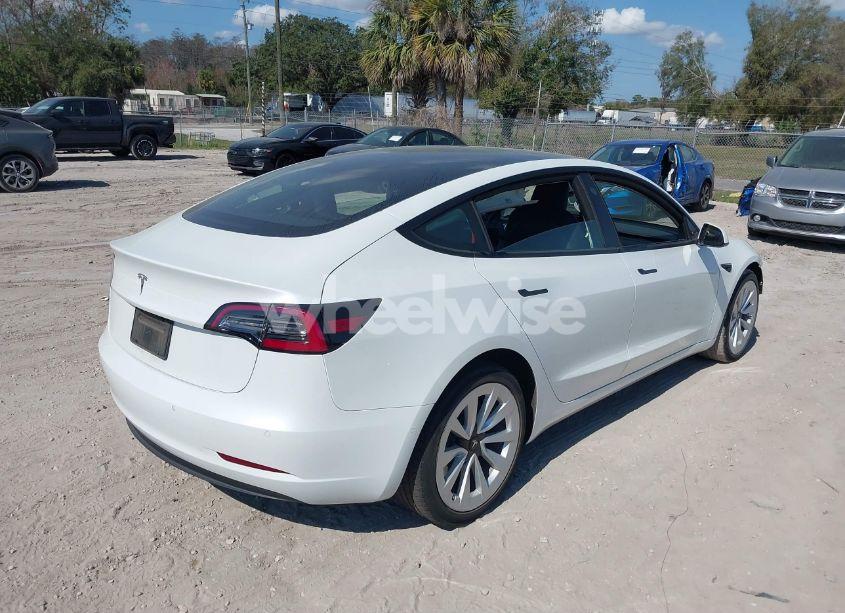 Photo 4 of 2022 Tesla Model 3 REAR-WHEEL DRIVE (VIN 5YJ3E1EA1NF326839)