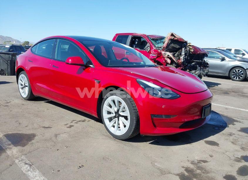 2023 Tesla Model 3 REAR-WHEEL DRIVE (VIN 5YJ3E1EA1PF456185) main photo