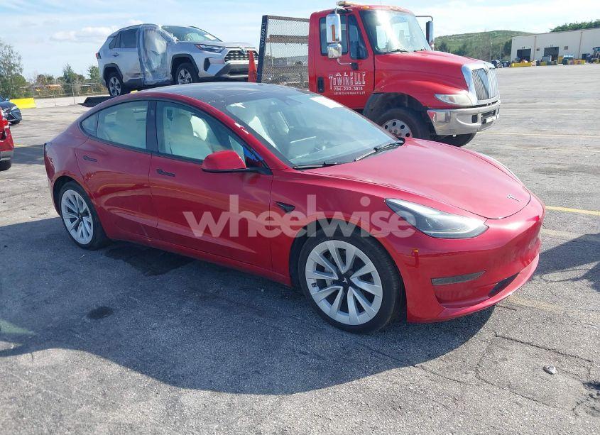 2023 Tesla Model 3 REAR-WHEEL DRIVE (VIN 5YJ3E1EA1PF515073) main photo