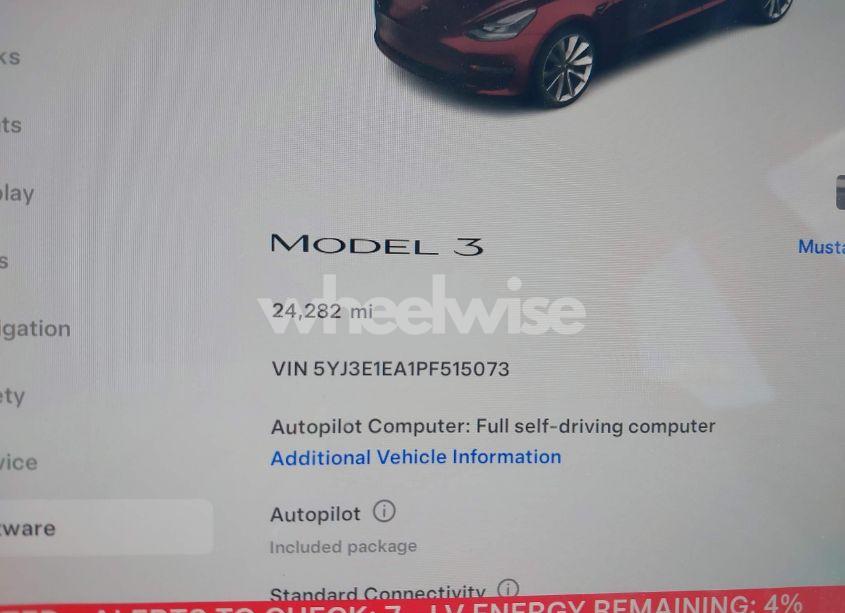 Photo 7 of 2023 Tesla Model 3 REAR-WHEEL DRIVE (VIN 5YJ3E1EA1PF515073)