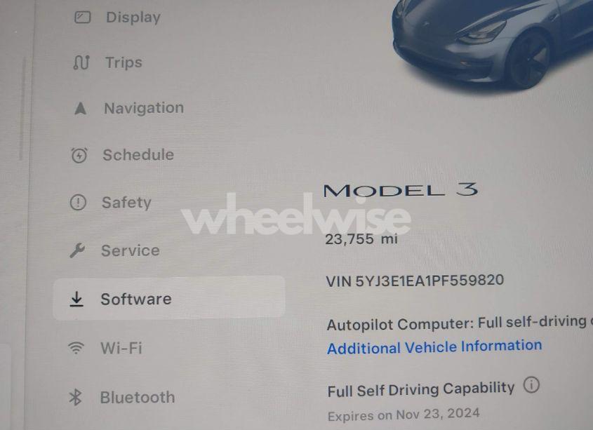 Photo 14 of 2023 Tesla Model 3 REAR-WHEEL DRIVE (VIN 5YJ3E1EA1PF559820)