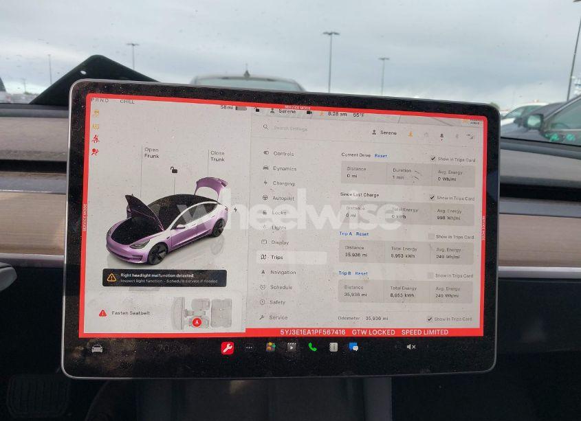 Photo 7 of 2023 Tesla Model 3 REAR-WHEEL DRIVE (VIN 5YJ3E1EA1PF567416)