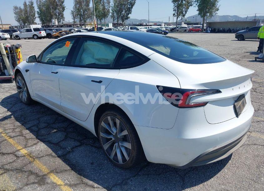 Photo 3 of 2025 Tesla Model 3 LONG RANGE REAR-WHEEL DRIVE (VIN 5YJ3E1EA1SF876795)