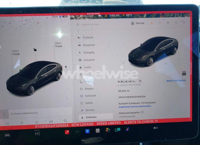 Photo 7 of 2018 Tesla Model 3 LONG RANGE/MID RANGE (VIN 5YJ3E1EA2JF009324)