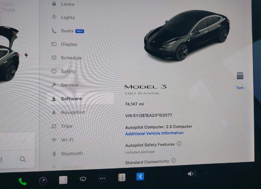 Photo 7 of 2018 Tesla Model 3 LONG RANGE/MID RANGE (VIN 5YJ3E1EA2JF152077)