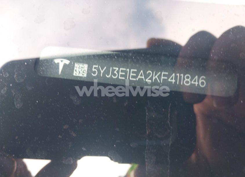 Photo 9 of 2019 Tesla Model 3 LONG RANGE/MID RANGE/STANDARD RANGE/STANDARD RANGE PLUS (VIN 5YJ3E1EA2KF411846)