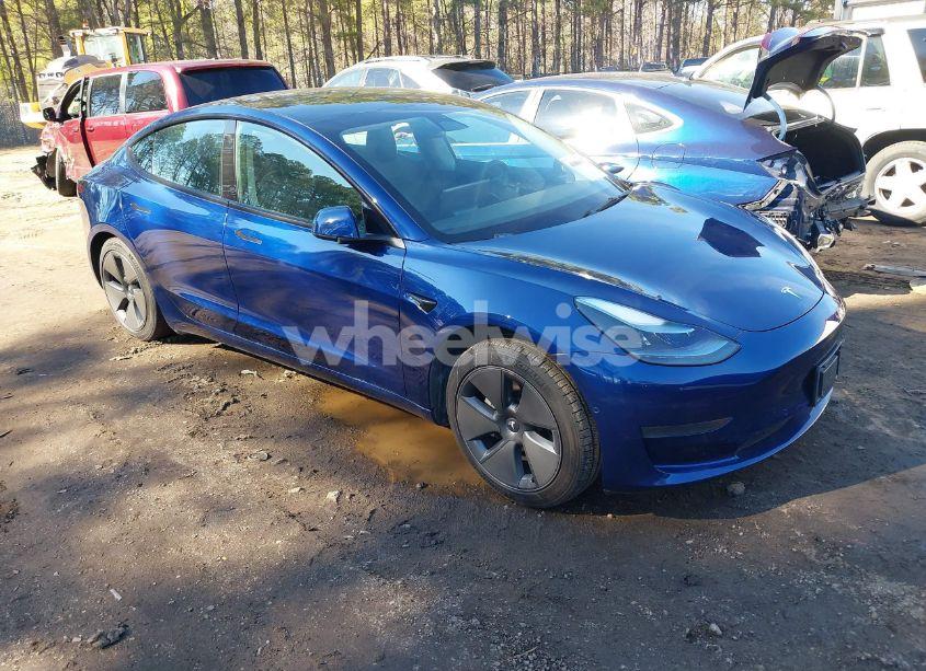 2021 Tesla Model 3 STANDARD RANGE PLUS REAR-WHEEL DRIVE (VIN 5YJ3E1EA2MF087140) main photo