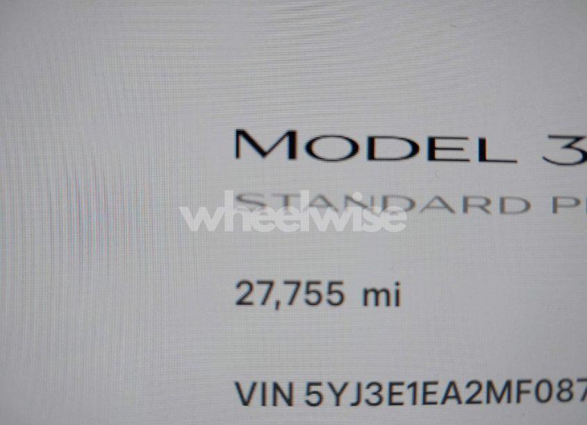 Photo 14 of 2021 Tesla Model 3 STANDARD RANGE PLUS REAR-WHEEL DRIVE (VIN 5YJ3E1EA2MF087140)