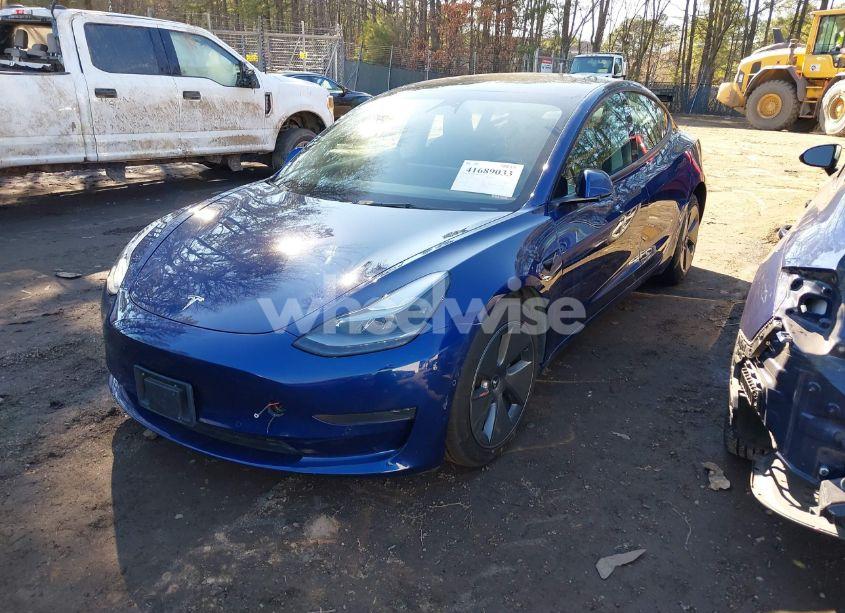 Photo 2 of 2021 Tesla Model 3 STANDARD RANGE PLUS REAR-WHEEL DRIVE (VIN 5YJ3E1EA2MF087140)
