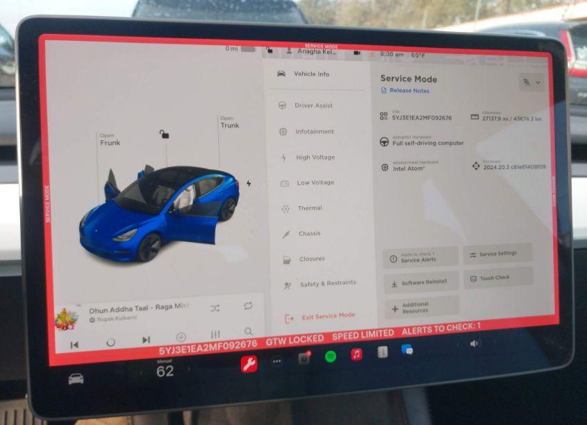 Photo 18 of 2021 Tesla Model 3 STANDARD RANGE PLUS REAR-WHEEL DRIVE (VIN 5YJ3E1EA2MF092676)