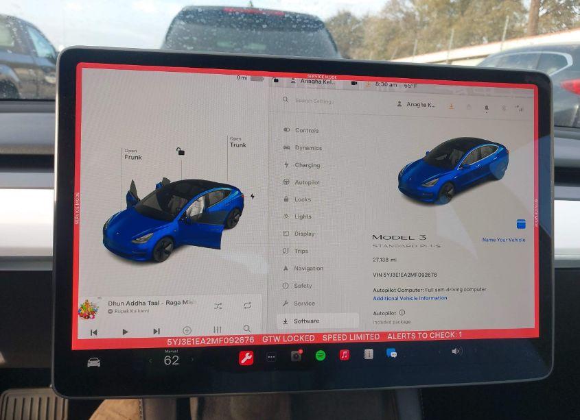 Photo 7 of 2021 Tesla Model 3 STANDARD RANGE PLUS REAR-WHEEL DRIVE (VIN 5YJ3E1EA2MF092676)